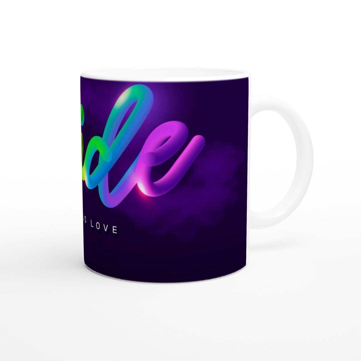 Pride Love is Love White 11oz Ceramic Mug
